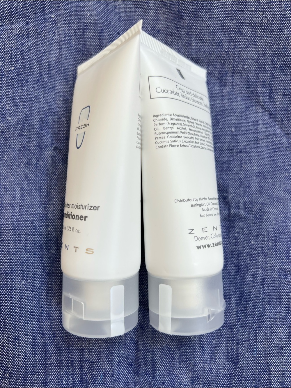 ZENTS Conditioner Shea Butter Moisturizer FRESH (2) 1.75 fl. oz. NEW SEALED - Picture 3 of 4